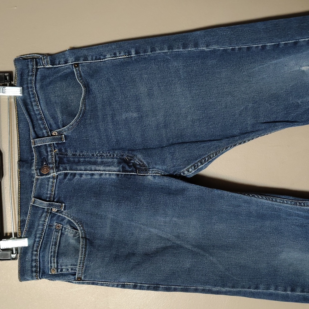 Levi Strauss 505 Straight Slightly Distressed Jeans 32x30 - Picture 3 of 7